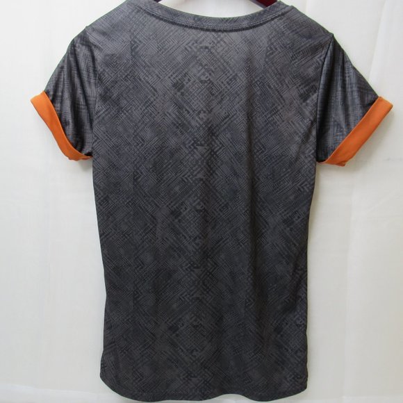 Longhorn Apparel Texas Longhorns Women Small Gray Orange Cap Sleeve Shirt Bevo G - Picture 3 of 8